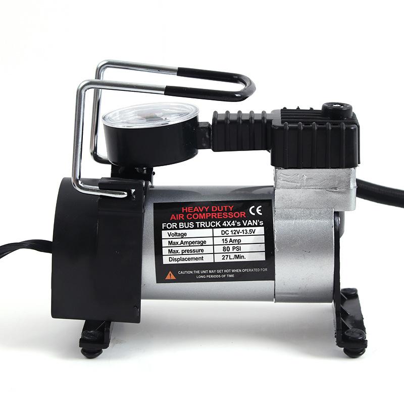 Thuận lợi nhất máy bơm không khí ô tô di động điện cao áp xi lanh đơn 12 V bơm lốp ô tô khẩn cấp