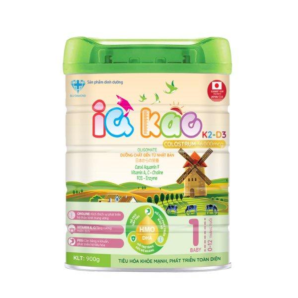 Sữa bột IQ KAO BABY giúp trẻ ăn ngon tiêu hóa tốt hỗ trợ tăng cân, tăng sức đề kháng hộp 400g