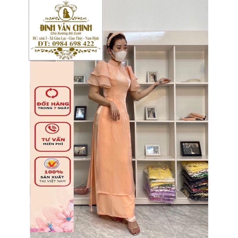 Áo Dài Cách Tân Nữ Vải Tơ Organza