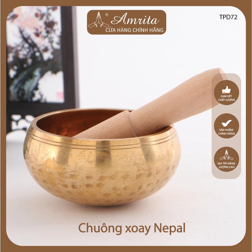 Chuông xoay tây tạng 12cm - Chuông bát xoay Nepal - Tây Tạng Singing Bowl- Chuông xoay Nepal -Amrita