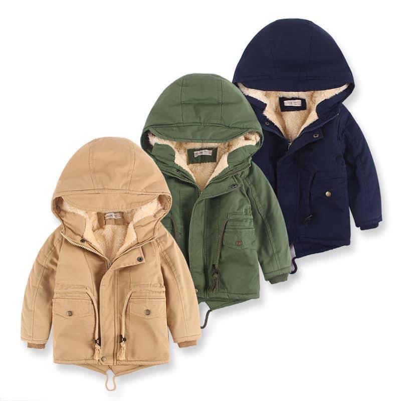 ÁO PARKA KIDS LÓT LÔNG SIÊU ẤM CHO BÉ 3-14tuổi