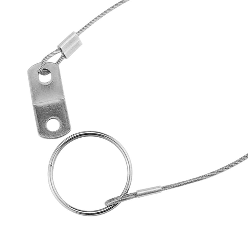 5x  Pin, Stainless Steel w/ Lanyard,   , 5.91"