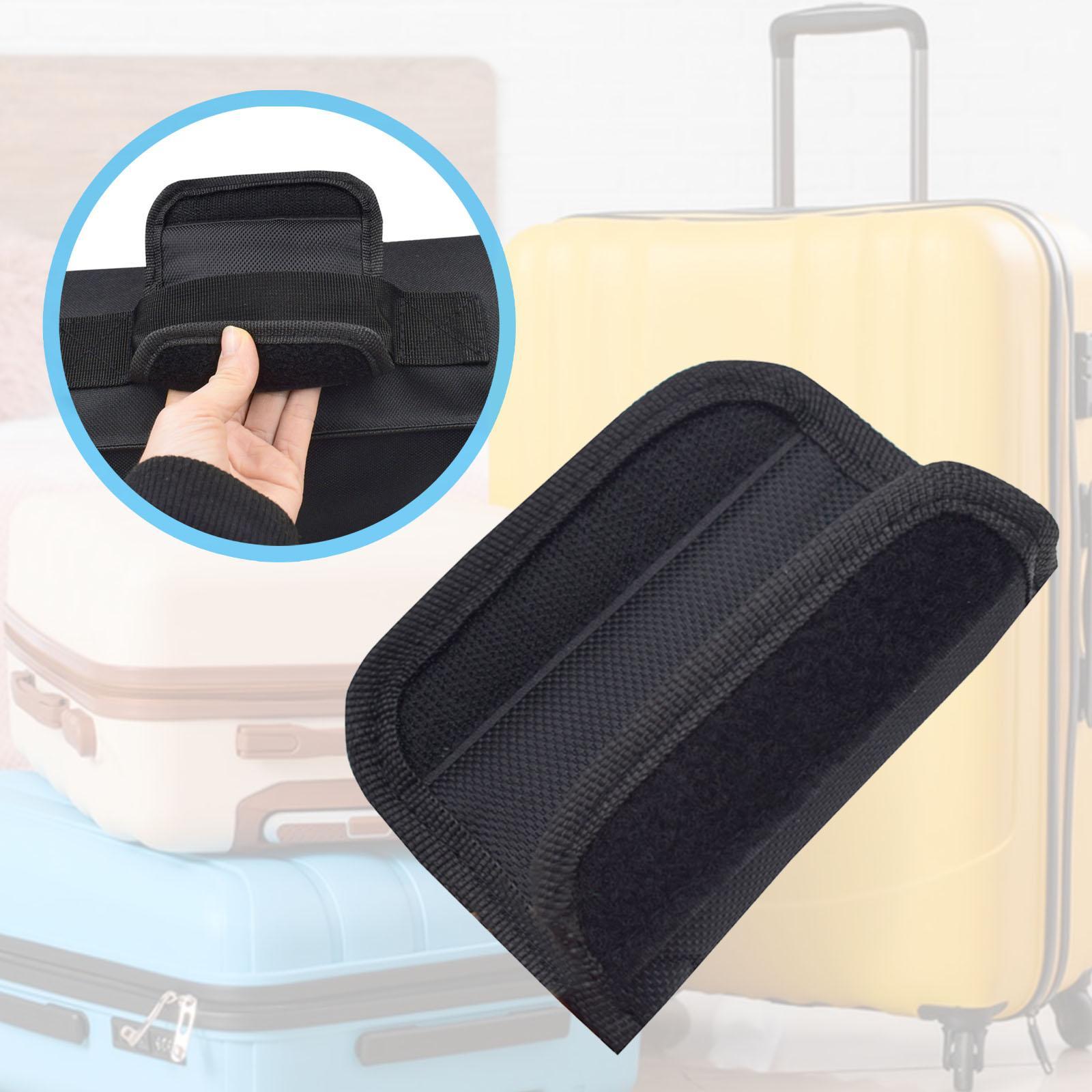 Oxford Cloth Luggage Handle Wrap Black Tags Identifiers Comfortable Washable