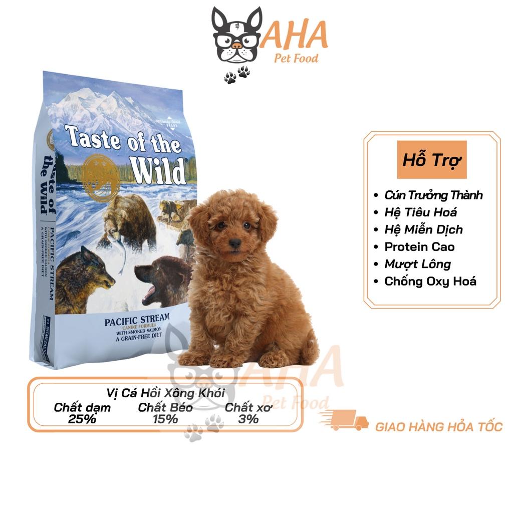 Thức Ăn Cho Chó Poodle Taste Of The Wild Bao 500g – Wetlands Thịt Chim Rừng, Trái Cây Rau Củ Quả – Cá Hồi Bao 500g