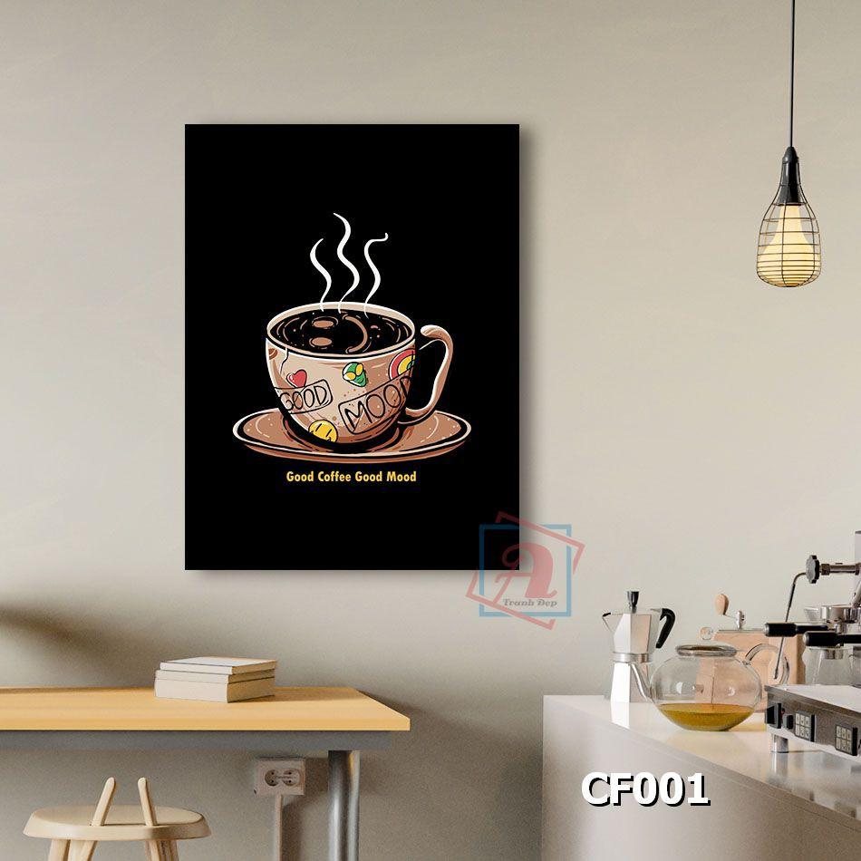 Tranh chữ nghệ thuật trang trí quán cafe kích thước 40x60cm - CF001-004