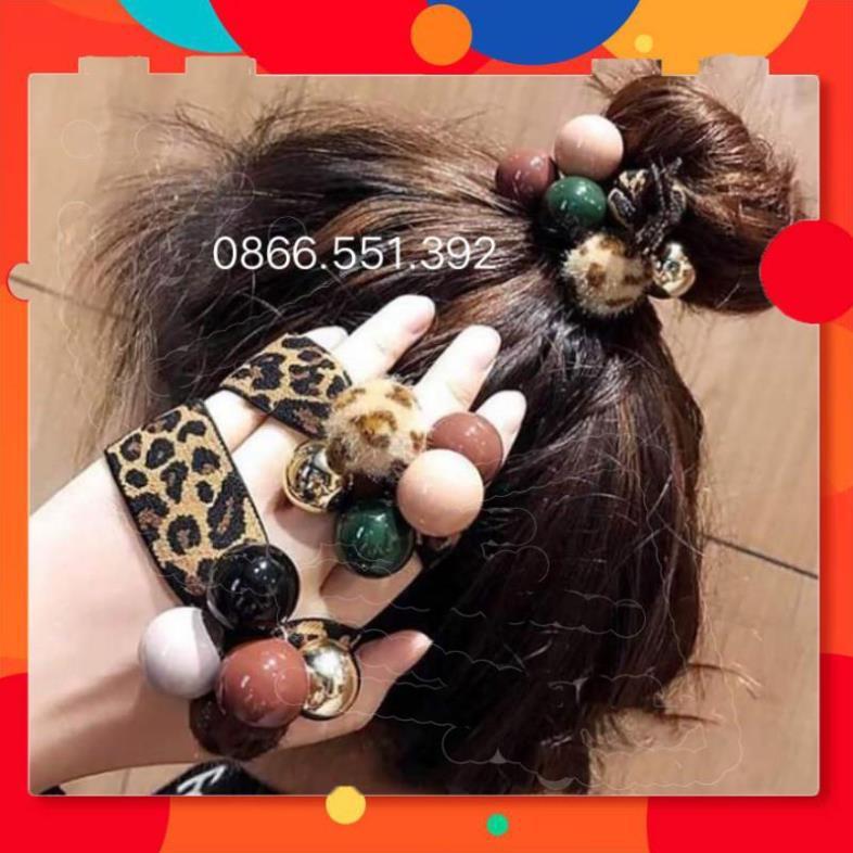Chun buộc tóc, thun buộc tóc, dây buộc tóc ngọc, dây buộc tóc phong cách Hàn Quốc
