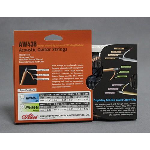 Dây đàn guitar acoustic alice a436- Tặng 1 pick gảy