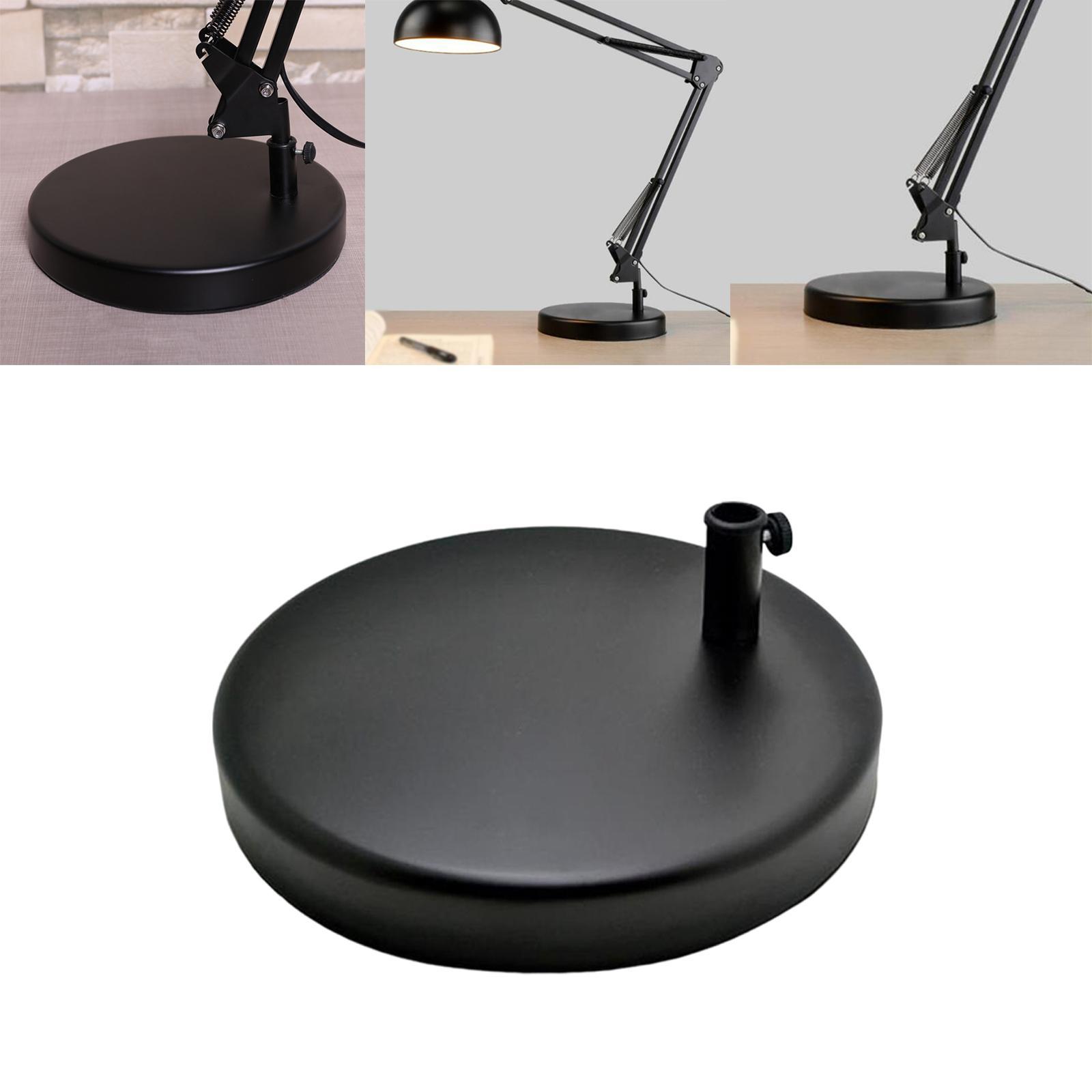 Universal Metal Base for Table Lamp Adjustable Bottom Plate Desk Lamp Base