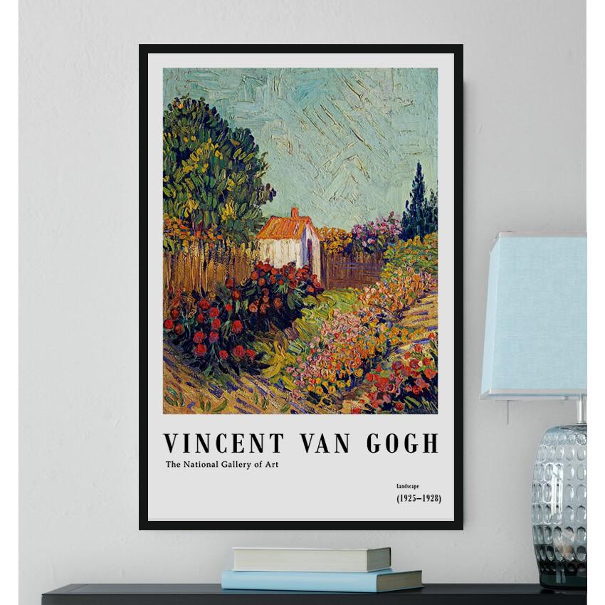 Bộ tranh Van Gogh 3 bức chất liệu canvas đã có khung