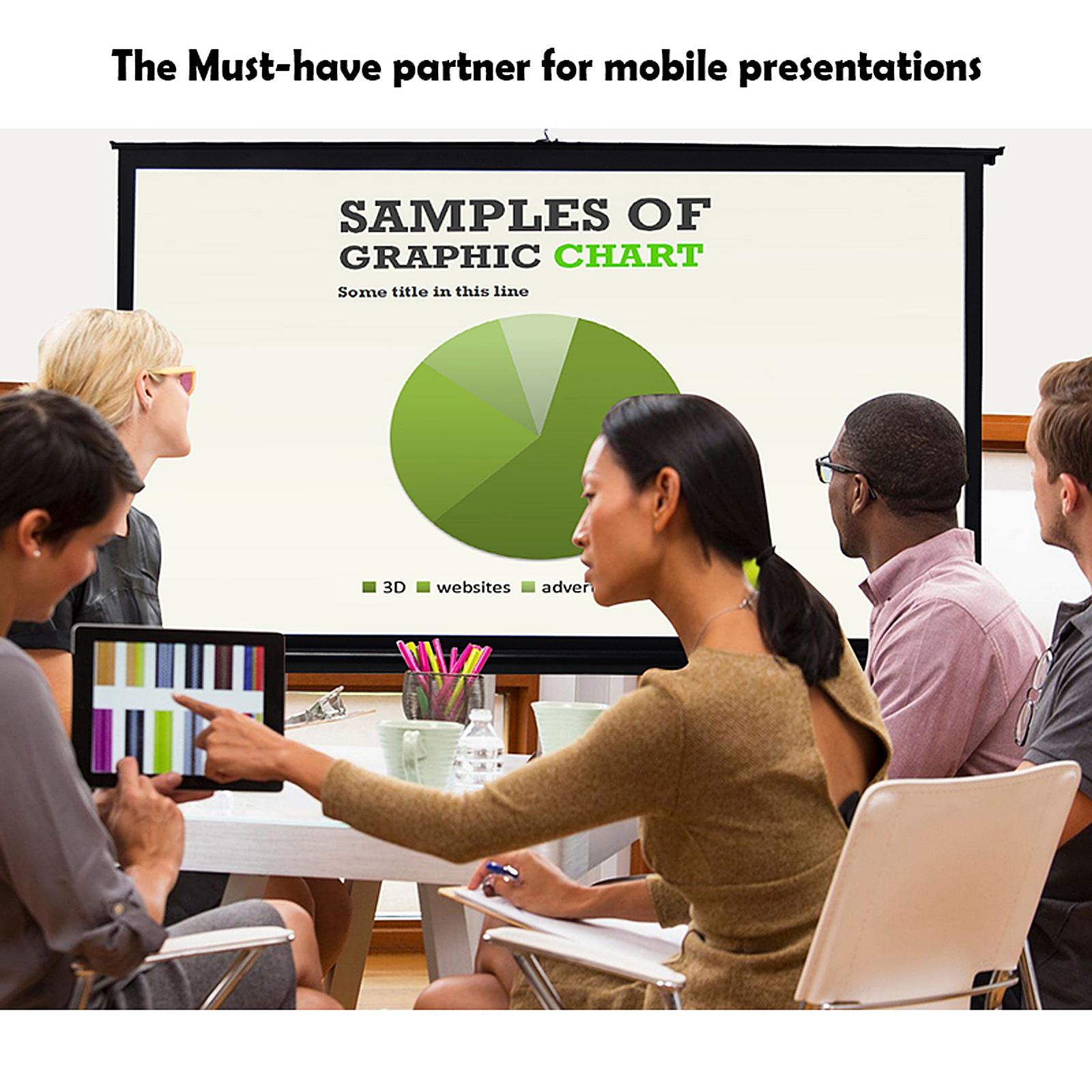 Màn hình chiếu 50 inch 4: 3 Hướng dẫn sử dụng Kéo lên Màn chiếu Gấp cho rạp hát tại nhà