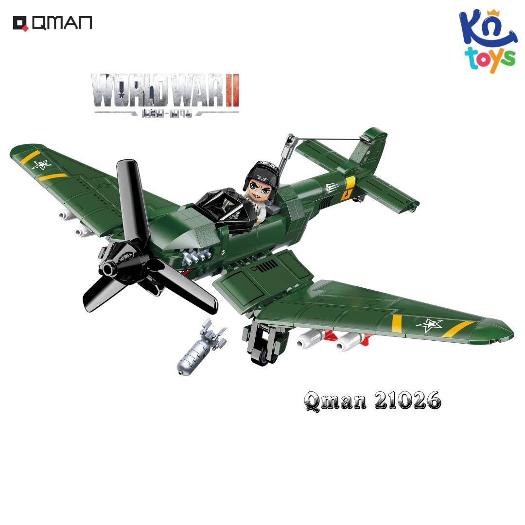 Đồ chơi xếp hình, lắp ráp Qman 21026 - Chống phục kích trên không