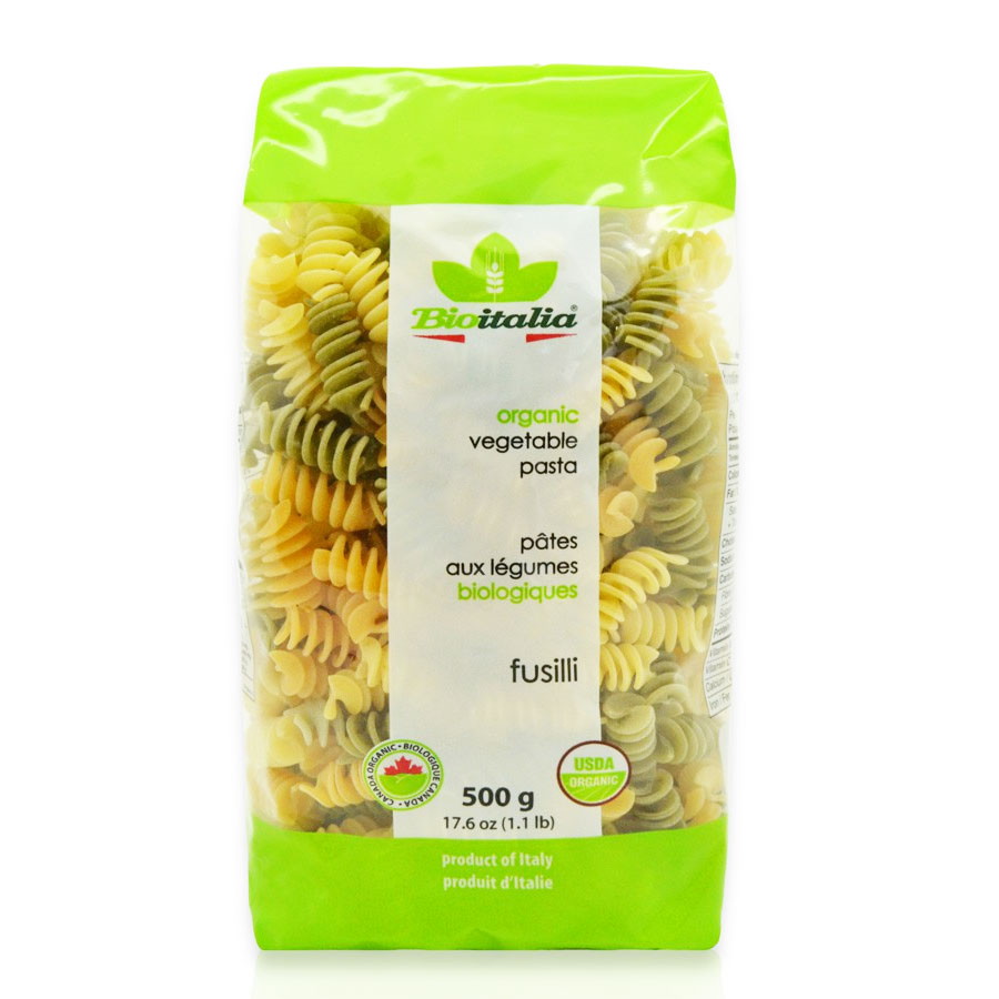- Nui xoắn rau củ hữu cơ Bioitalia 500gr