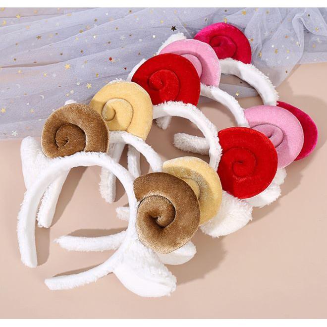 BĂNG ĐÔ BỜM TÓC CAO CẤP SỪNG CỪU DỄ THƯƠNG DIỆU DÀNG Phụ kiện makeup