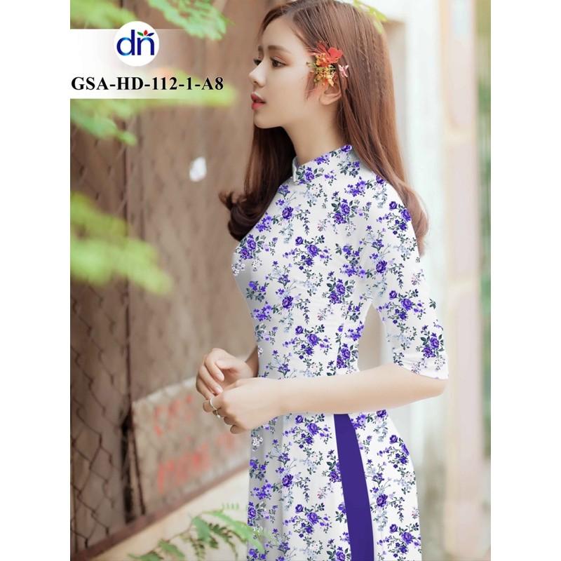 Vải áo dài hoa nhí