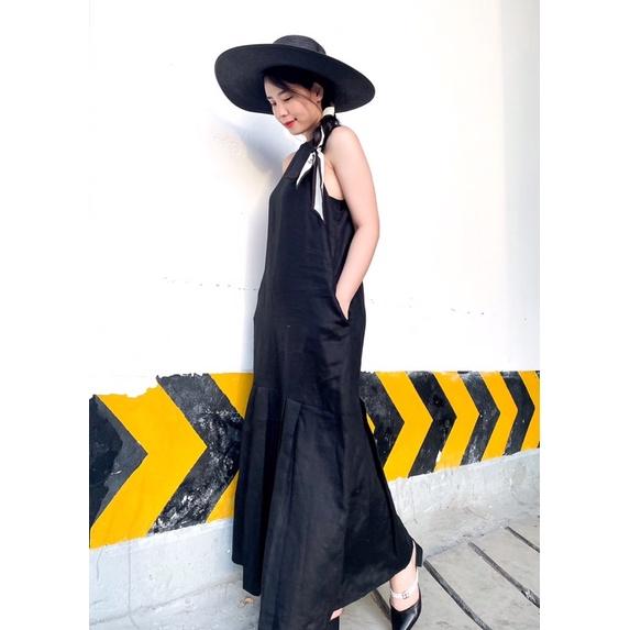 Đầm linen dài đuôi cá