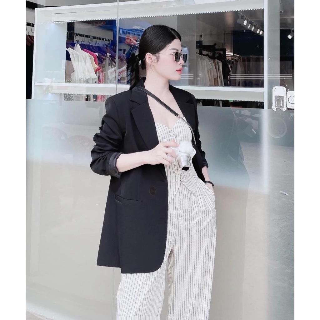 Hình ảnh Áo blazer nữ, áo vest dài tay COTTON cao cấp phong cách hàn quốc nhiều màu thời trang hàn quốc