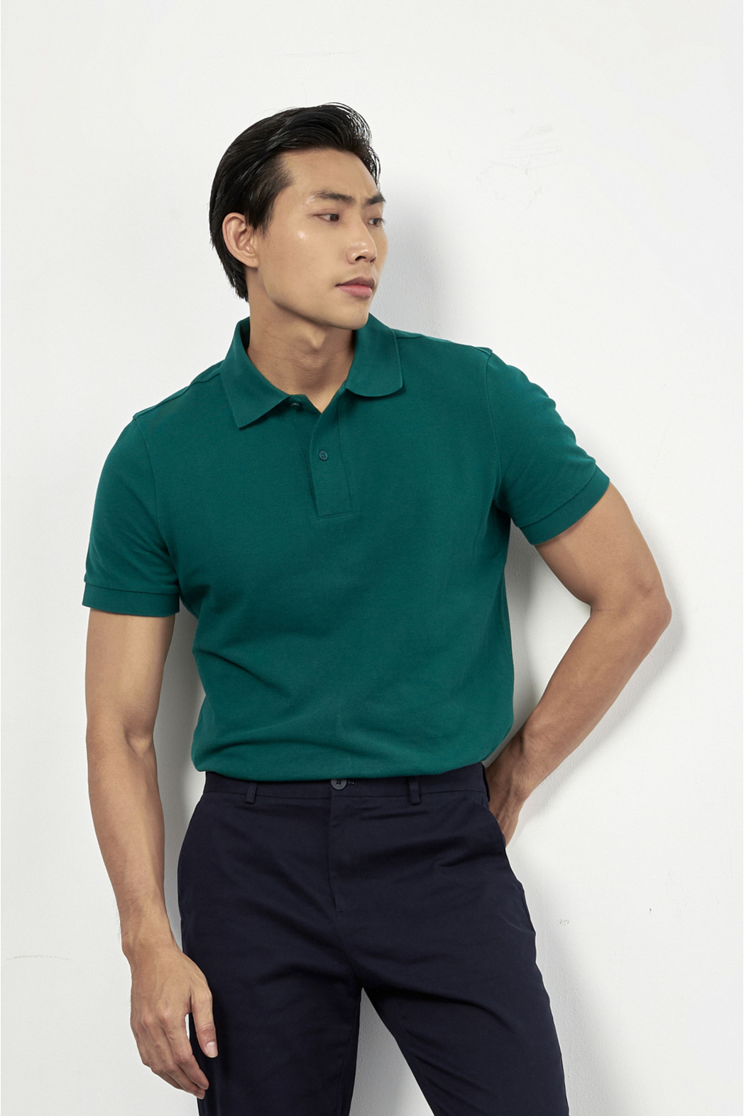 Áo Polo Nam ROUTINE Cổ Dệt Gân To Form Fitted - 10S23POL066 | LASTORE MENSWEAR