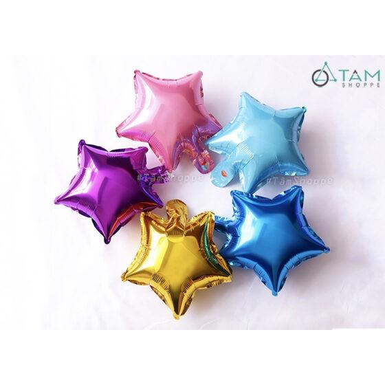 SET 6 Bong bóng trang trí hình ngôi sao 5 cánh ĐK25cm