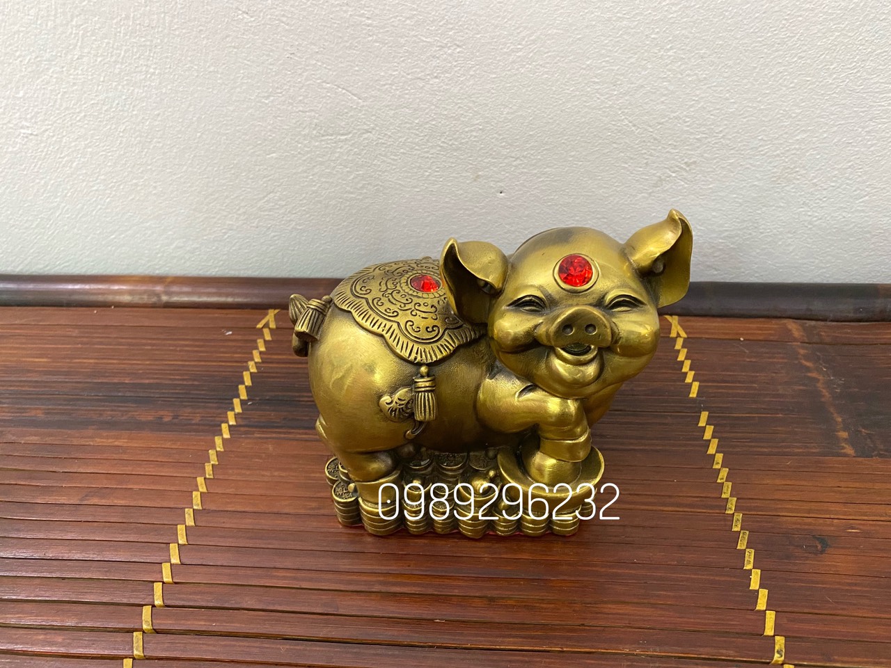 Tượng con heo Tài Lộc bằng đồng