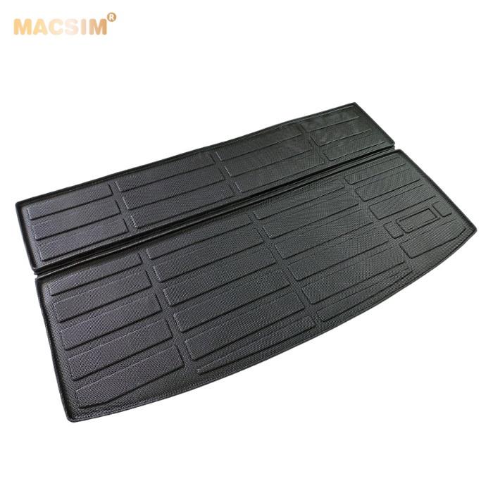 Thảm lót cốp xe ô Mitsubishi Xpander 2018-2020 nhãn hiệu Macsim chất liệu TPE cao cấp màu đen