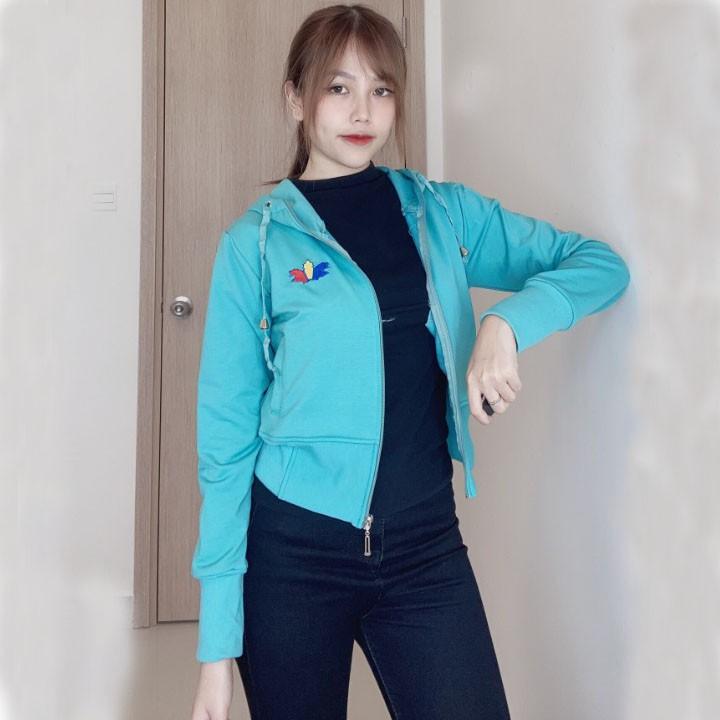 Áo Khoác Nữ Cao Cấp Dáng Lững Thiêu Lá Phong.