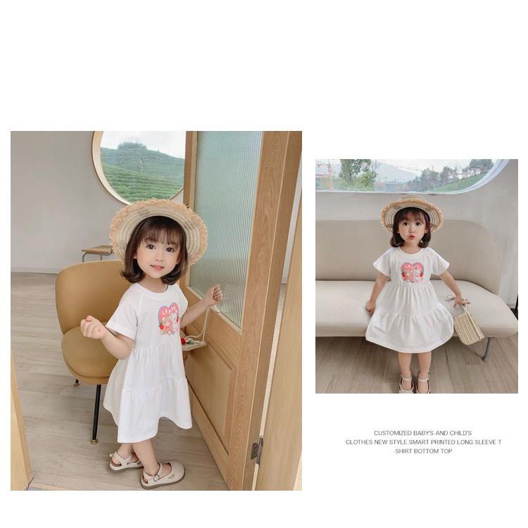 VÁY COTTON THỎ 2 TẦNG CHO BÉ GÁI