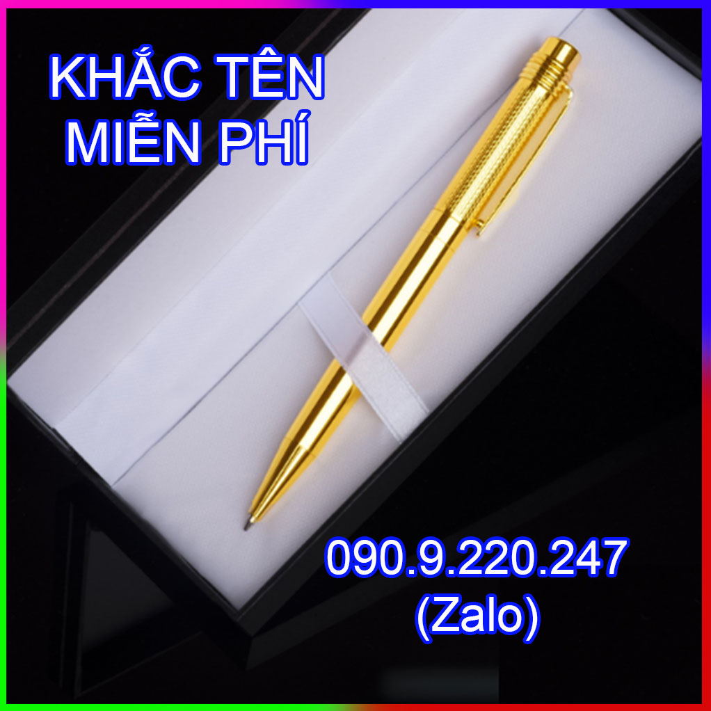 Bút ký khắc tên Doanh nhân LC036, mực bi mịn đều ở mọi góc nghiêng