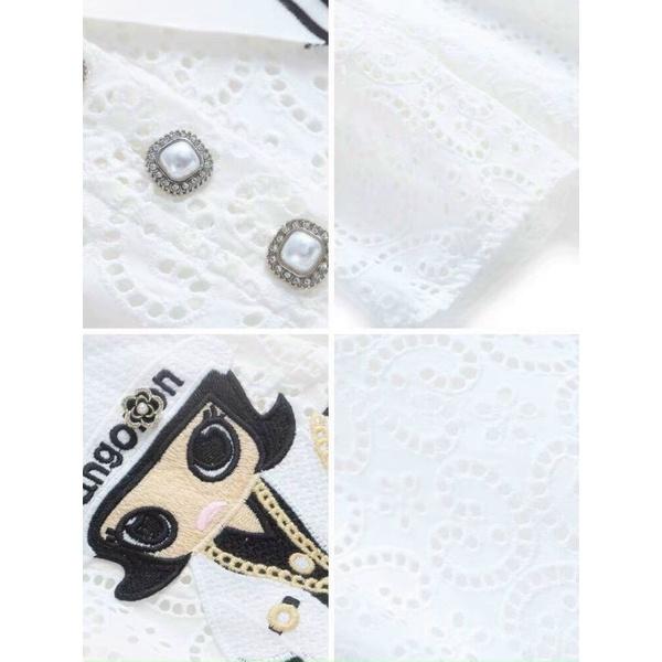 ĐẦM REN TRẮNG THÊU CAO CẤP