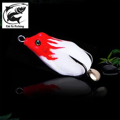 Mồi câu lure cá lóc cá xộp THUNDER FROG Nhái hơi Lưng Đốm Mồi giả câu cá