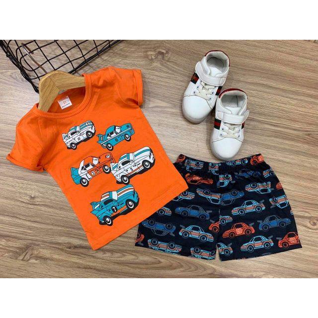 Bộ cộc tay bé trai thun cotton - Bộ quần áo bé trai