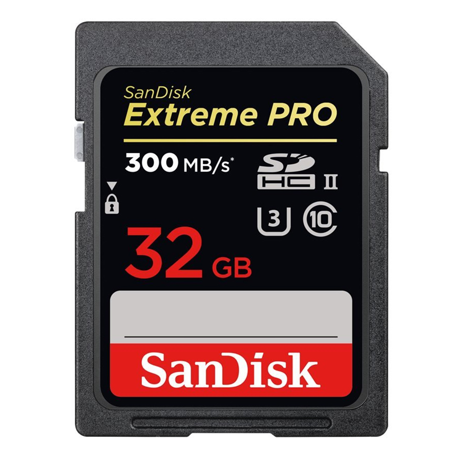 Thẻ nhớ SDXC SanDisk Extreme Pro UHS-II U3 32GB 300MB/s - Hàng Chính Hãng