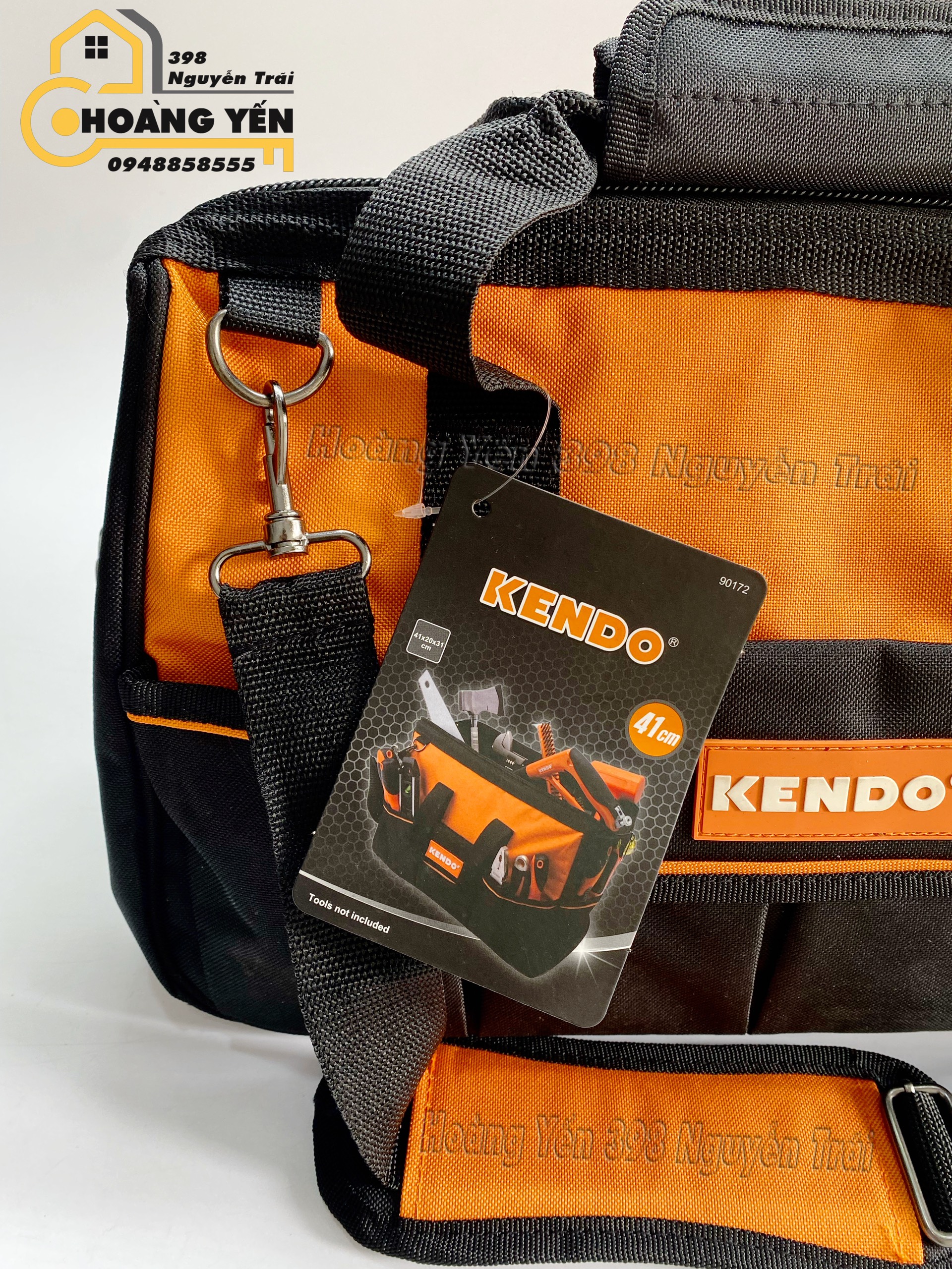 Túi đựng dụng cụ, đồ nghề cao cấp KENDO 90172, Chuyên dụng đựng đồ sửa chữa, tiện lợi