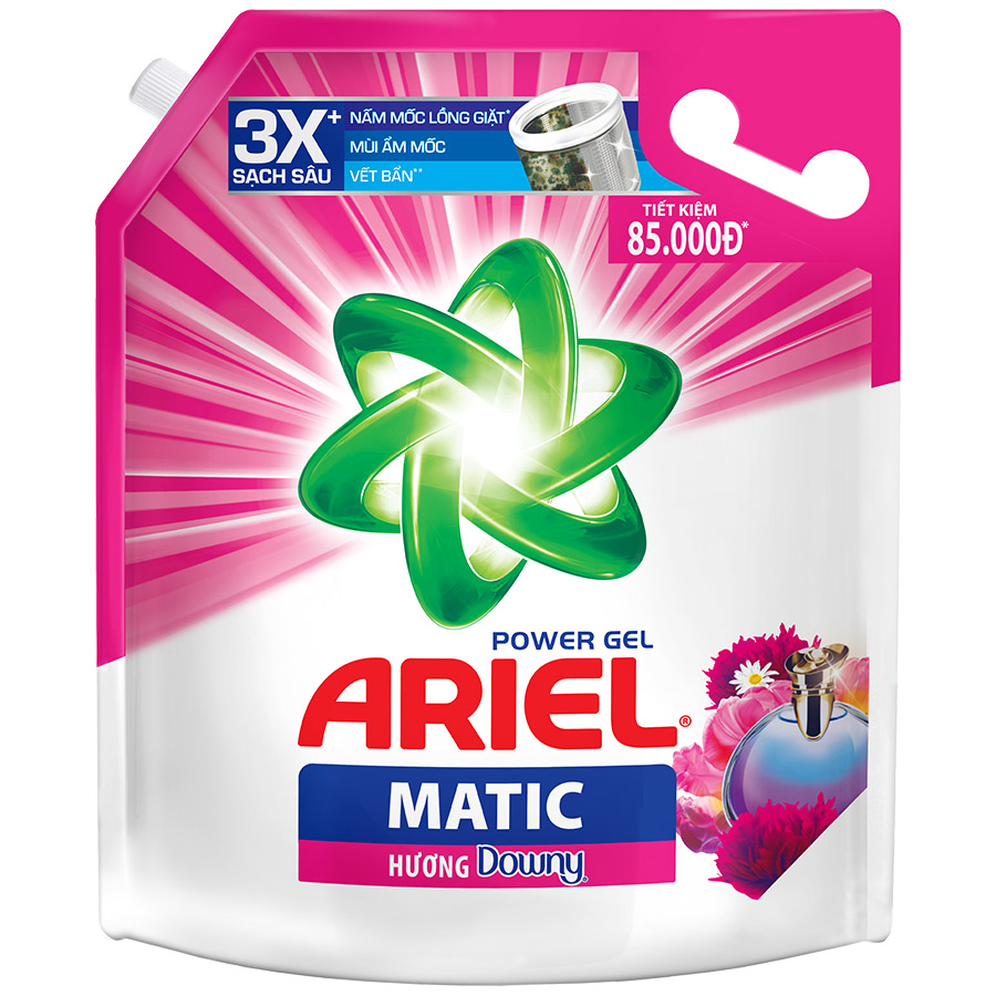 Nước Giặt Ariel Hương Downy Túi 3.2Kg