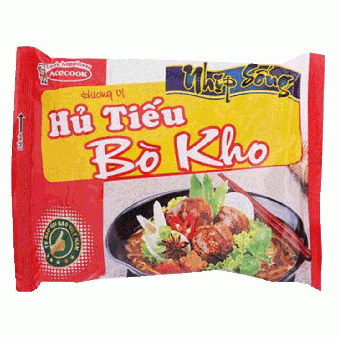 Hủ tiếu vị bò kho NHỊP SỐNG 70g gói-8934563461140
