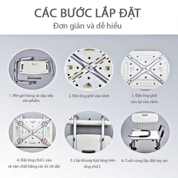 Ghế đi vệ sinh cho người già kèm ghế tắm có tay vịn tựa lưng chắc chắn, Ghế tắm cho người bệnh, Ghế đi vệ sinh kèm bô vệ sinh cho người ốm