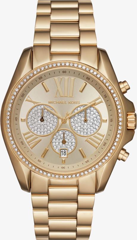 Đồng Hồ Nữ Dây Kim Loại Michael Kors Bradshaw Pavé Gold-Tone Watch MK6538 (43mm)