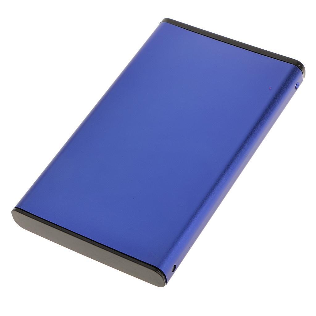USB2.0 HDD Hard Drive External Enclosure 2.5" IDE PATA HDD Case Blue
