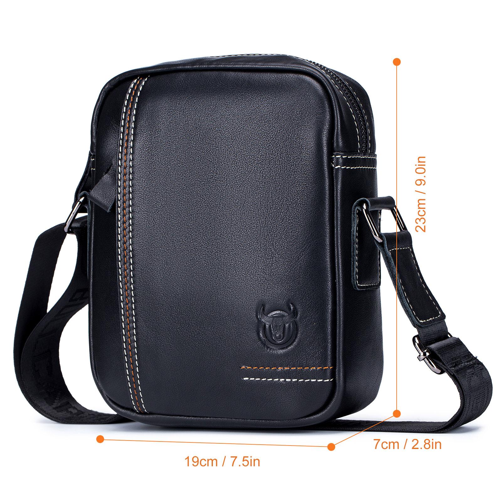 Túi Da Đeo Chéo Nam Sành Điệu Nằm Dọc Dành Cho Dân Công Sở Học Sinh Sinh Viên Bullcaptain