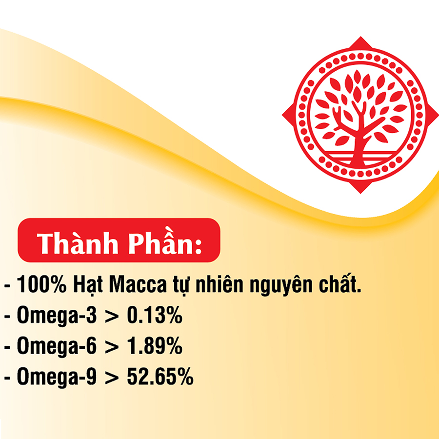 Dầu Macca DakLak's Tự Nhiên Nguyên Chất Gold 50 ml