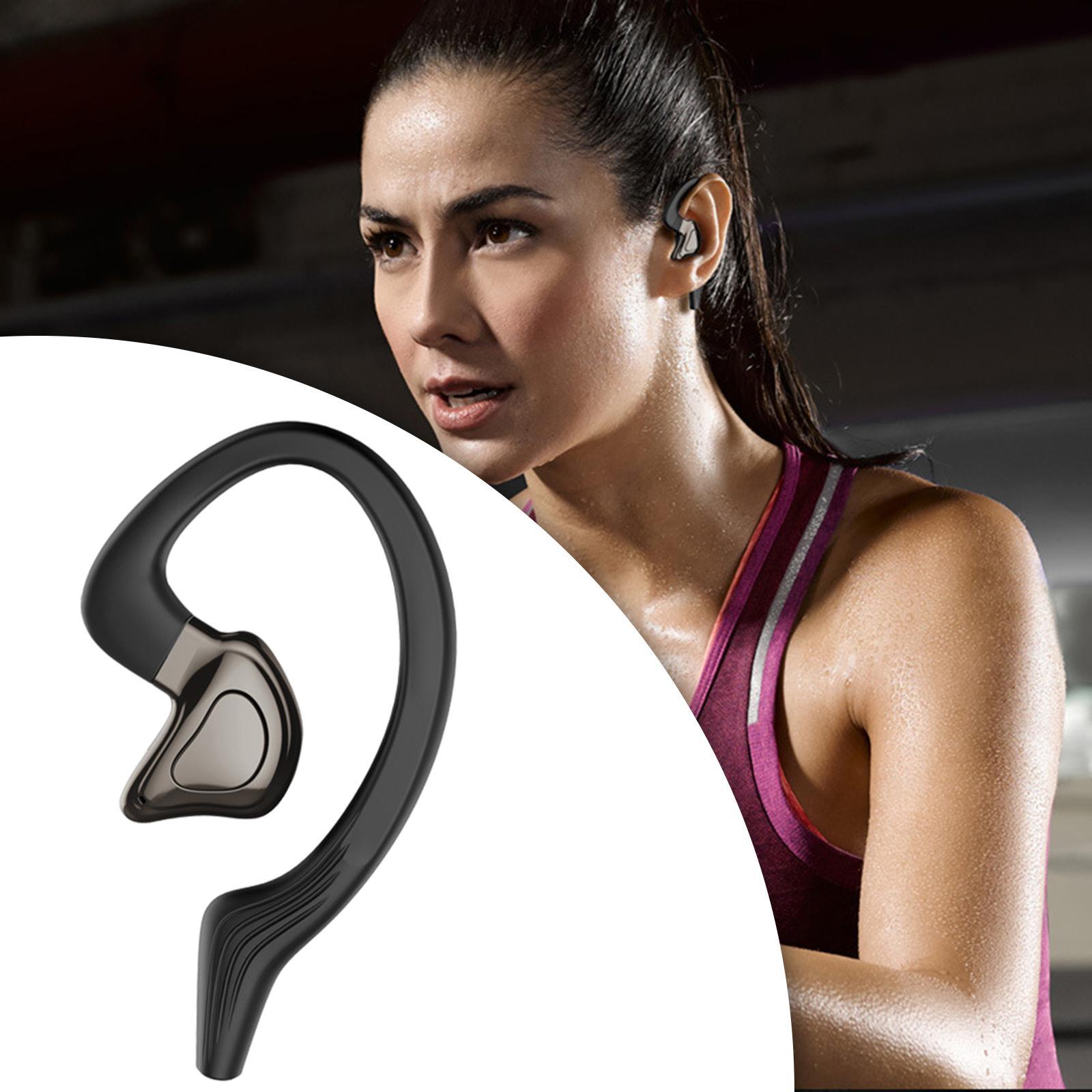 Wireless Bluetooth Headset with Mic Business Headphones Earphones Left Ear