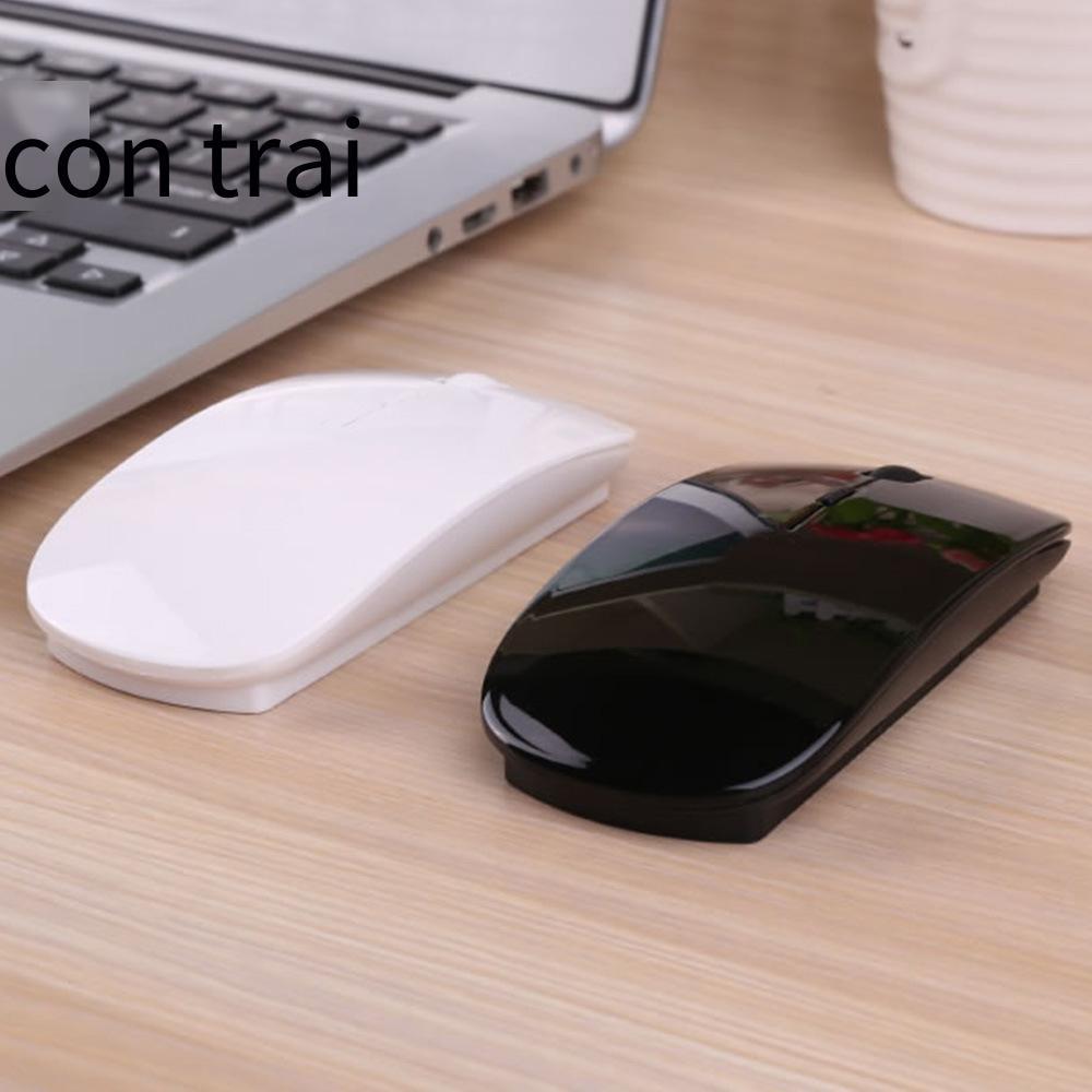 Giá thấp nhất 2.4g chuột không dây thời trang mỏng chuột không dây quang điện màu chuột tiết kiệm điện tắt tiếng chuột siêu nhỏ