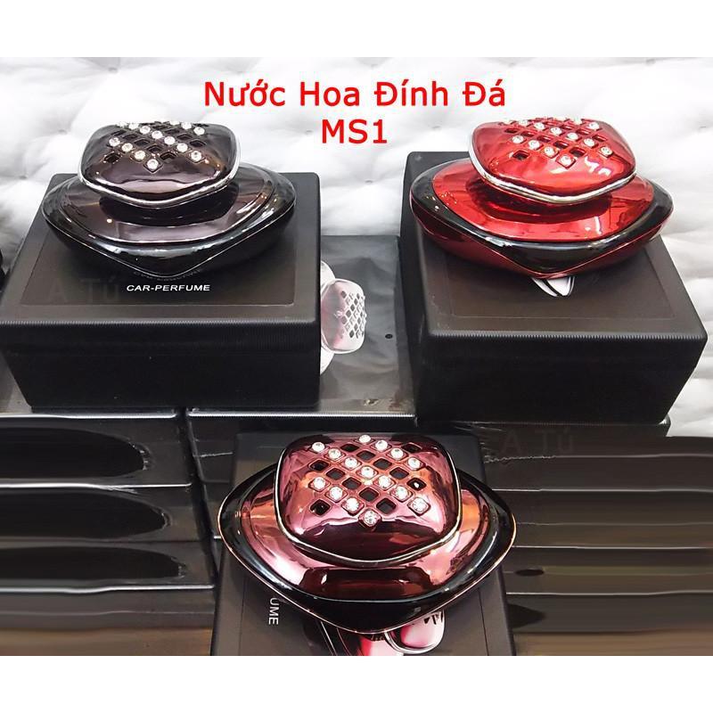 Nước Hoa Ô Tô Cao Cấp Đính Đá Kim Cương Mùi Thơm Nhẹ Nhàng Giúp Giảm Stress - Nước Hoa Trang Trí Xe Hơi