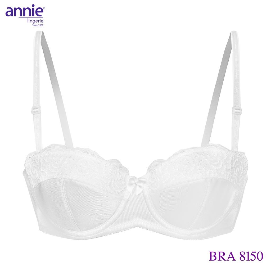 Hình ảnh Áo ngực cúp ngang mút mỏng siêu nhẹ annie BRA8150 phối ren, có chỗ lắp thêm mút nâng ngực gợi cảm, ôm ngực không hở ngực