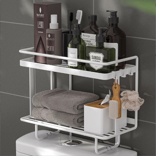 Kệ Phòng Tắm 2 tầng White Kimono Toilet