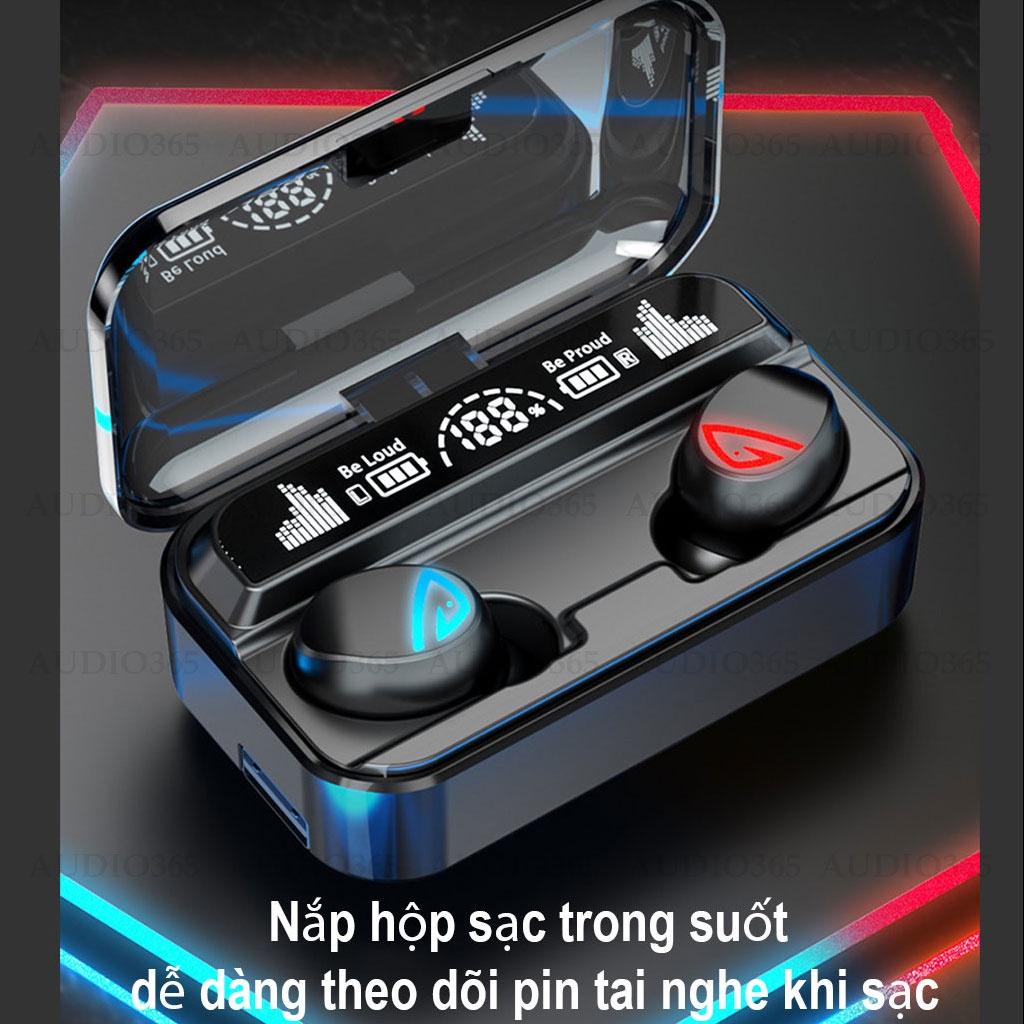 Tai nghe bluetooth gaming S10 Pro cao cấp, cảm ứng, hỗ trợ đàm thoại, nghe nhạc, kiêm sạc dự phòng Pon Case