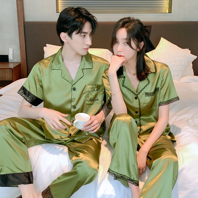 Đồ bộ Pyjama Nữ chất liệu phi bóng rũ mềm mại,cổ điển sang trọng 88230