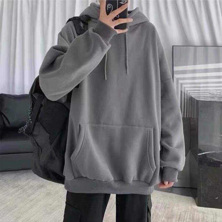 Sỉ - Áo Hoodie Trơn ̂ ́ Áo nỉ hoodie nam nữ fom rộng