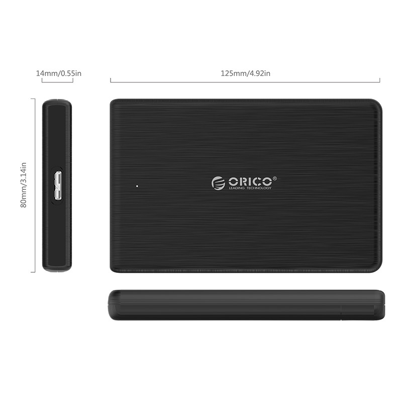 Hộp ổ cứng ORICO 2189U3 2.5" SSD/HDD SATA 3 USB 3.0- Hàng CHính Hãng