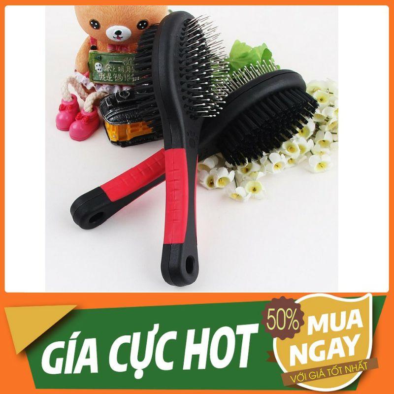 Lược 2 mặt chải lông chó mèo thú cưng
