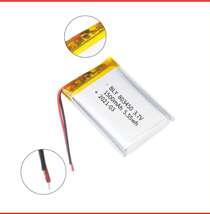 3.7V 1500mah 803450 Pin Sạc Lithium Polymer  Cho tai nghe,loa Mp3 MP4 MP5 GPS PSP Bluetooth